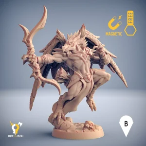 Aarakocra arciere uomo uccello tengu kenku miniatura