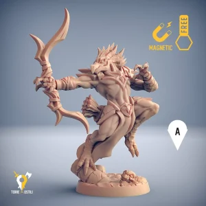 Aarakocra arciere uomo uccello tengu kenku miniatura