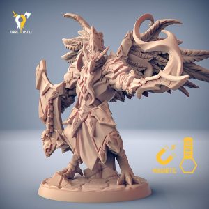 Aarakocra paladino campione guerriero Tengu kenku miniatura