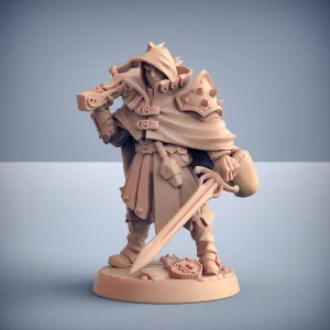 Aaron Hooded Umano ladro ranger cacciatore di mostri | miniatura 3D resina