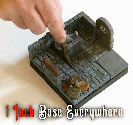 Muro miniera angolo detriti teschio ossa scheletro - blocco singolo Dungeon Modulare - DB - PMD - immagine 8