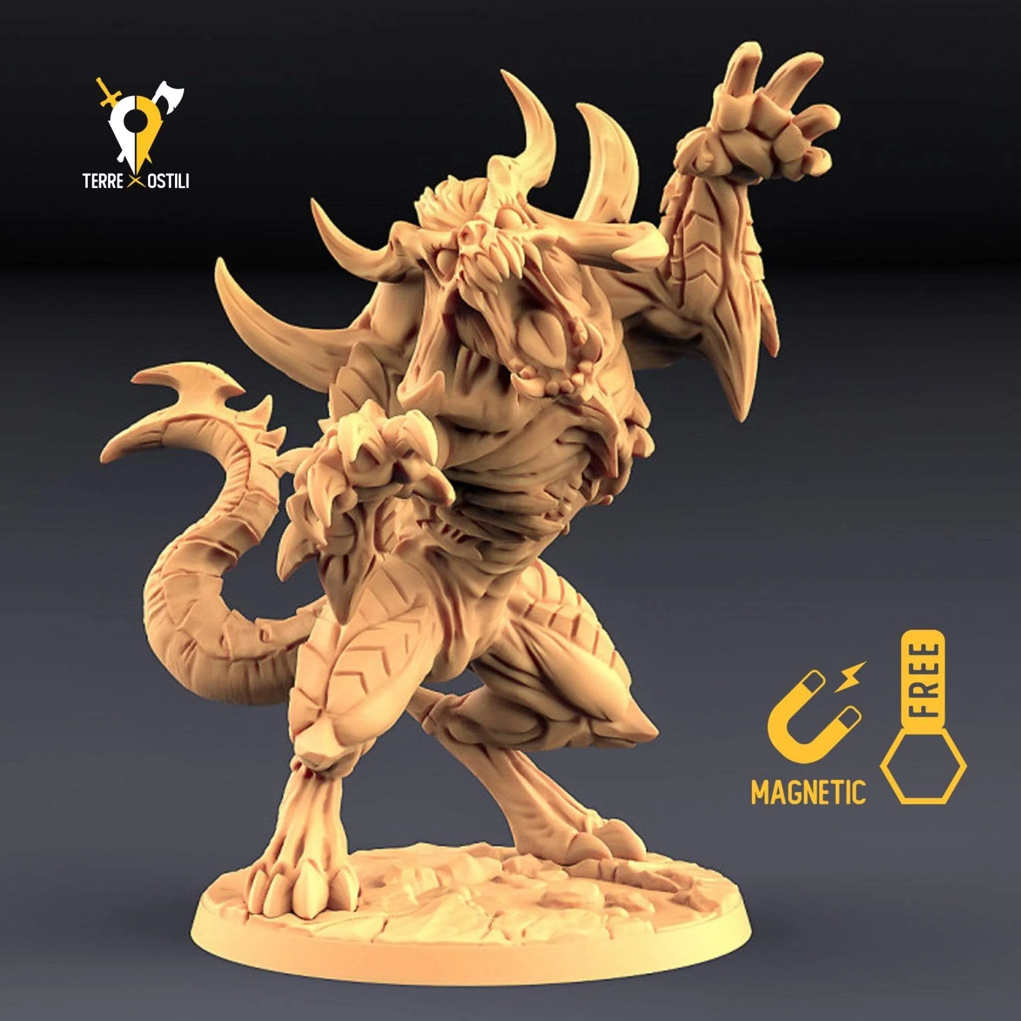 Bestia demoniaca abisso immondo miniatura 3D