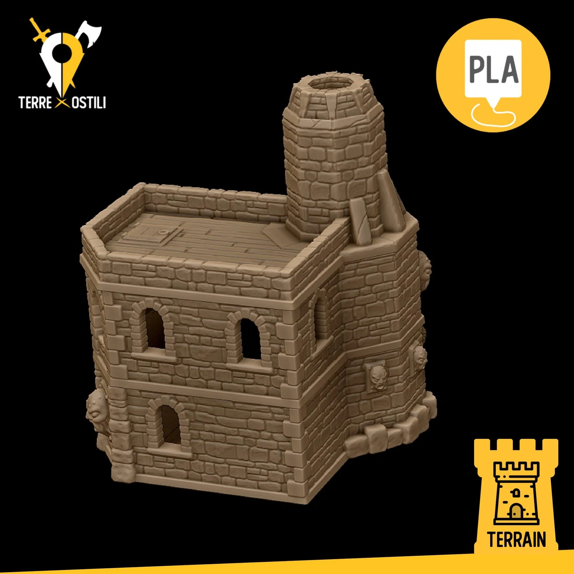 Fonderia fabbro fornace per ferro edificio fantasy scenico - immagine 8