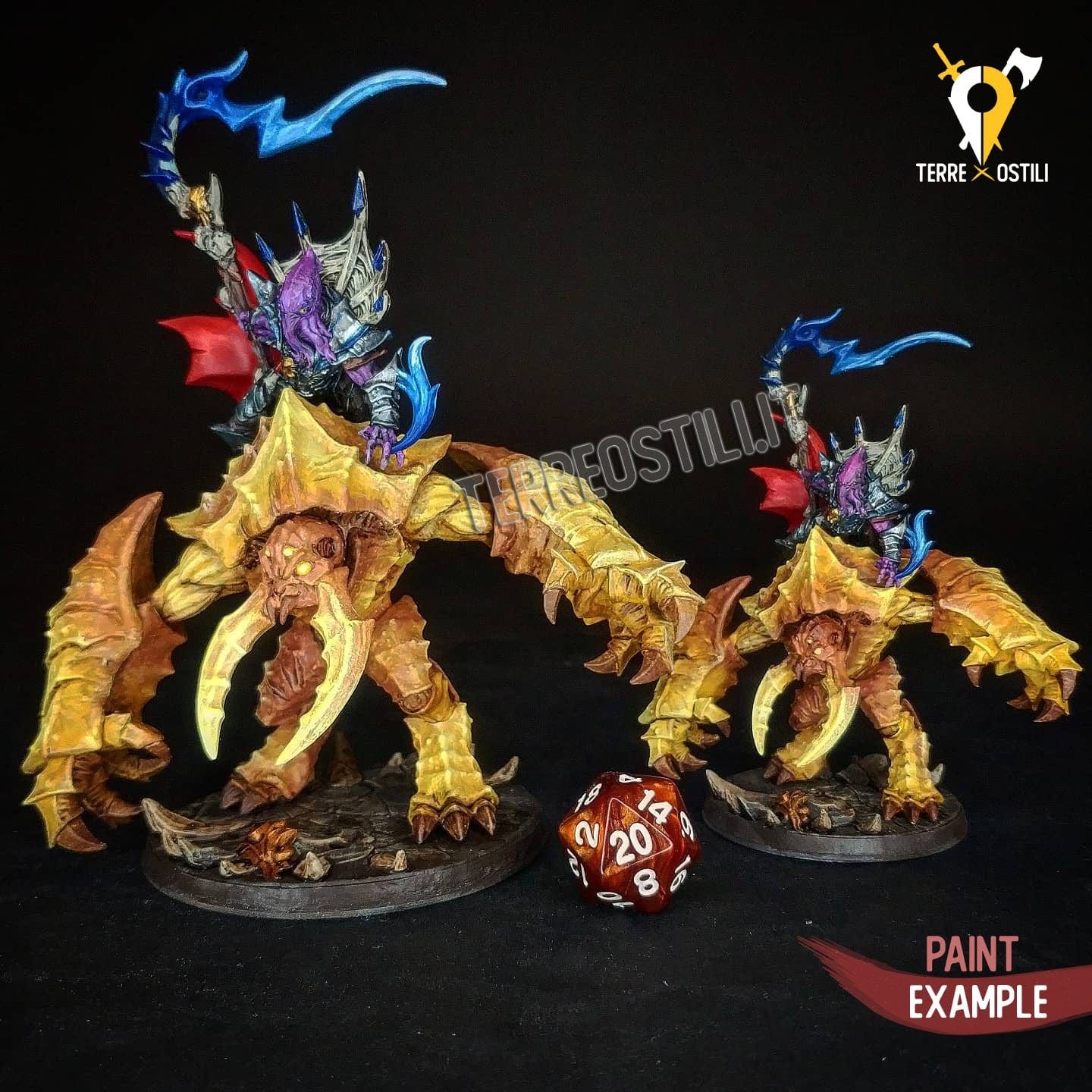 Golem deserto sabbia golem guardiano rune miniatura 3d resina - immagine 9