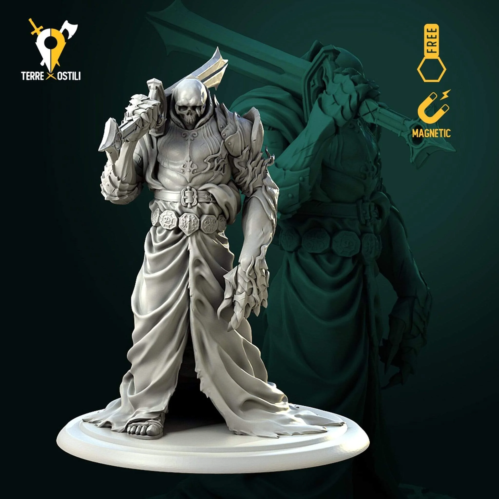 Lich signore morte cavaliere non morto miniatura - immagine 2