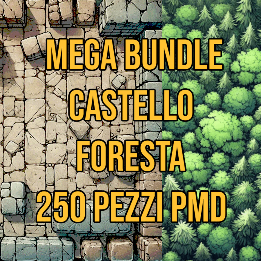 Mega Bundle Castello | Rovina | Foresta - bundle set dungeon Modulare 250 pezzi - DB - PMD