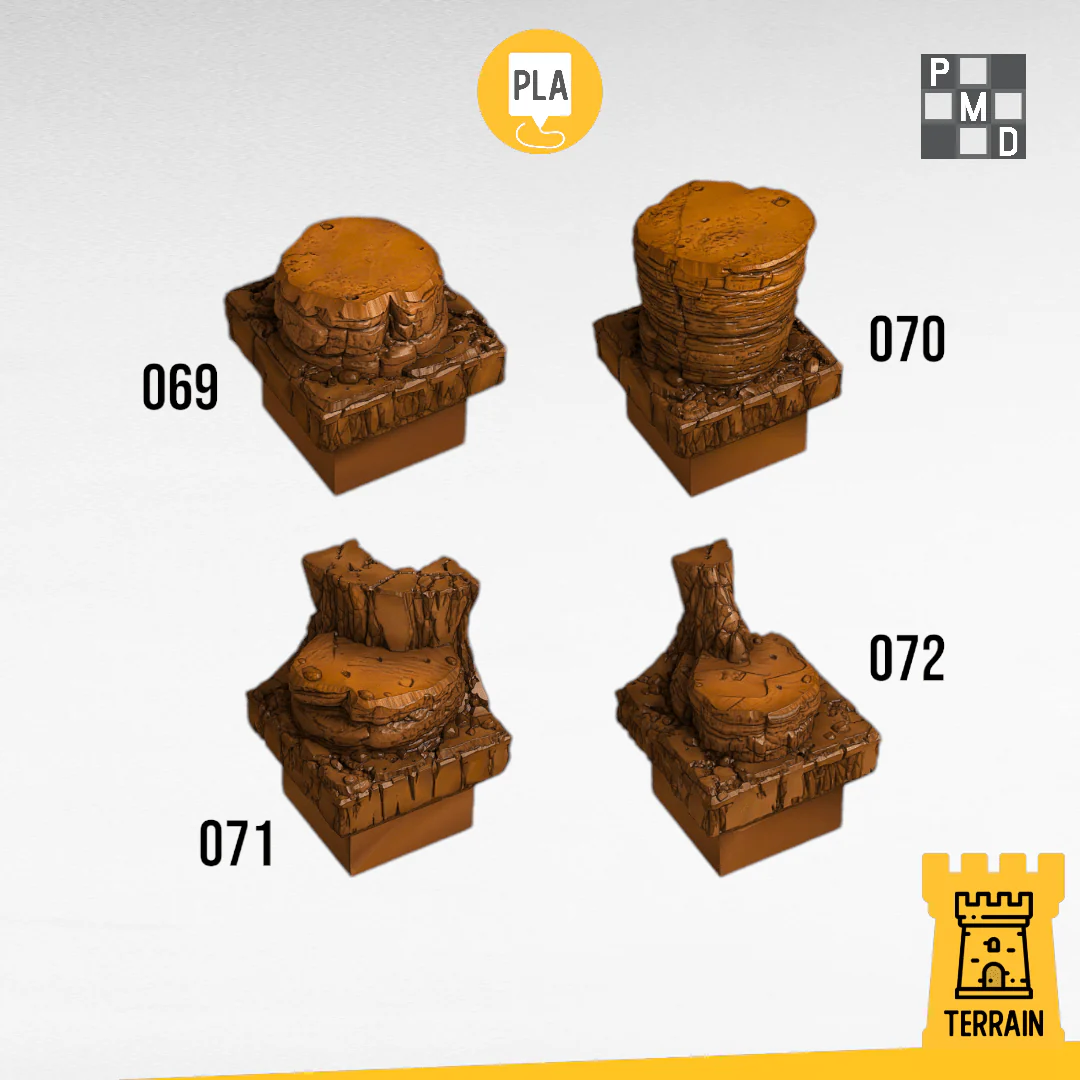 Pavimento miniera terra roccia grande dritto e angolo - blocco singolo Dungeon Modulare - DB - PMD - immagine 2