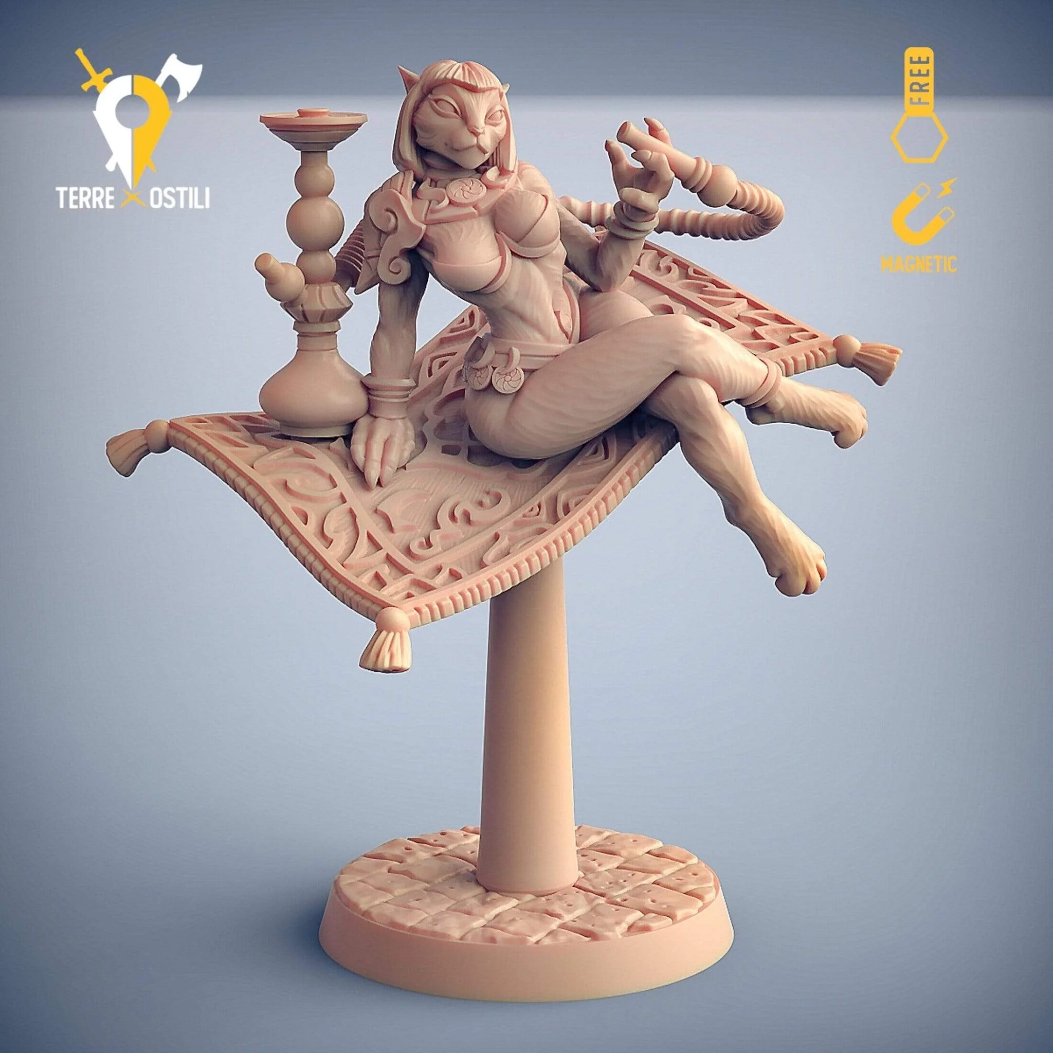 Pinup Rakshasa felinide principessa tappeto miniatura - immagine 3