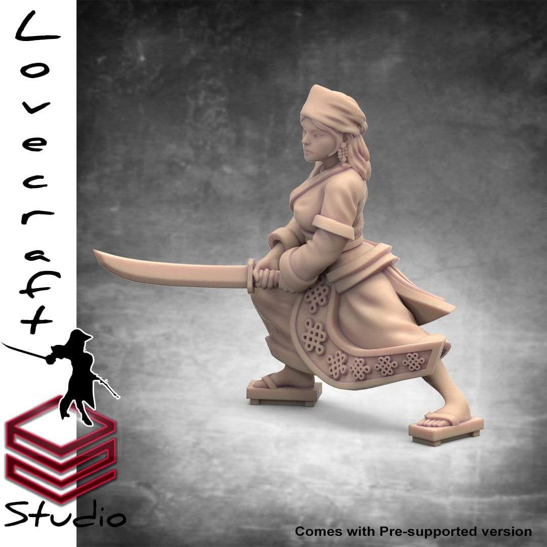 Sao umana capitano orientale nobile pirata corsaro miniatura 3D resina
