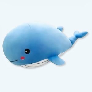 Peluche balena blu timida