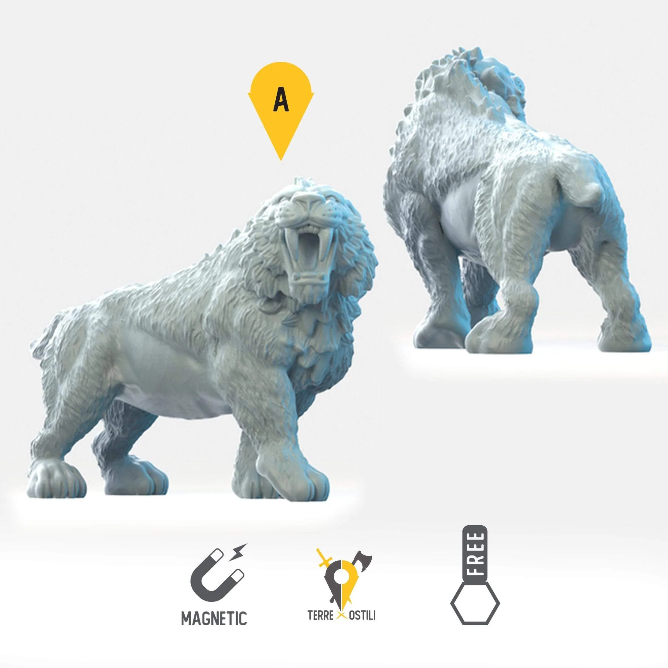 Tigre denti a sciabola miniatura