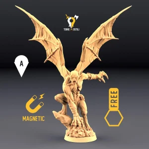 Vampiro capo antico non morto miniatura 3D
