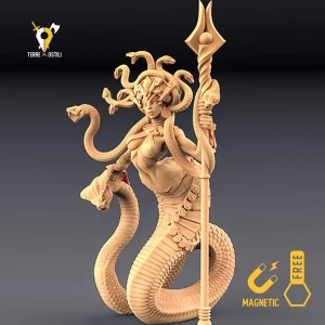 Yuan-ti madre medusa regina mostruosità miniatura 3D